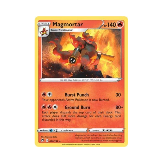 포켓몬 TCG 마그마번 R 레벌 크래시 (영문판)