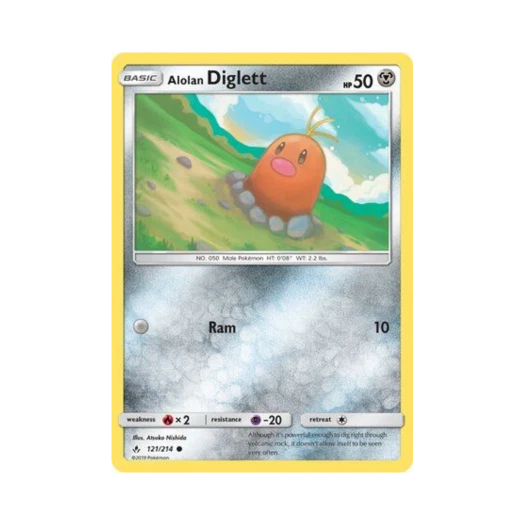 Pokemon TCG Alolan Diglett C Unbroken Bonds (English Ver.)