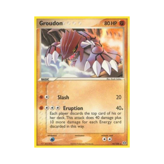 포켓몬 TCG 그란돈 R EX 에메랄드 (영문판)