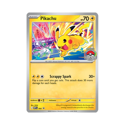 Pokemon TCG Pikachu 2026 World Championship Promos (English Ver.)