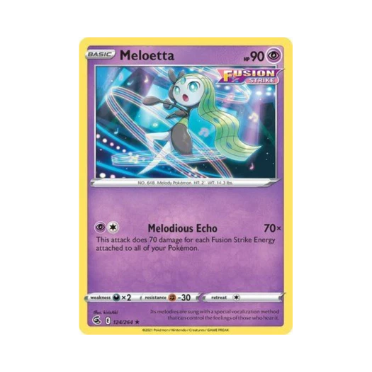 포켓몬 TCG 메로엣타 R 퓨전 스트라이크 (영문판)
