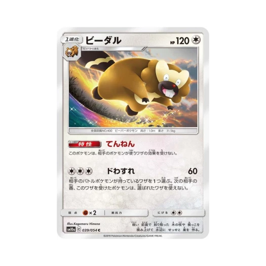 포켓몬 TCG 비버통 C GG엔드 (일어판)
