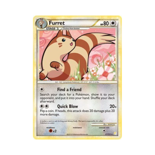 포켓몬 TCG 다꼬리 R 하트골드 & 소울실버 (영문판)