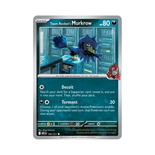 Pokemon TCG Team Rocket's Murkrow C Mega Evolution Ascended Heroes (English Ver.)