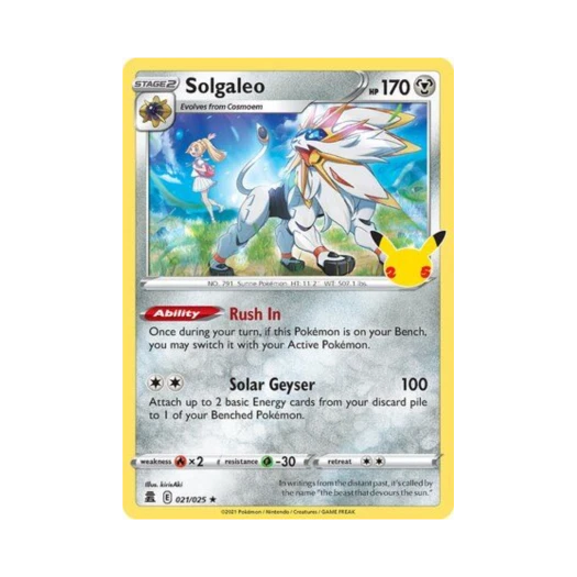 포켓몬 TCG 솔가레오 RH 셀레브레이션즈 (영문판)