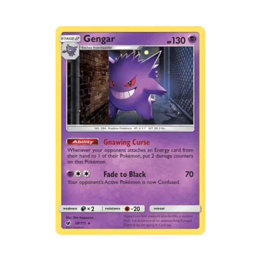 Pokemon TCG Gengar RH Crimson Invasion (English Ver.)