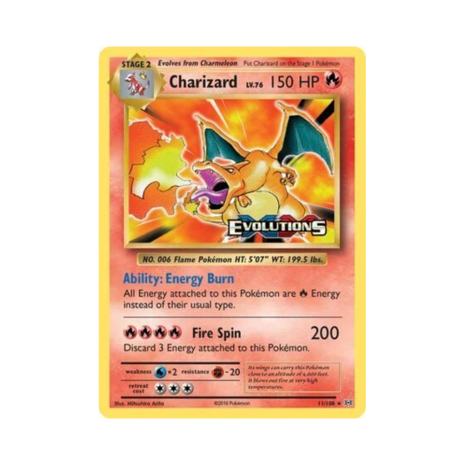 Pokemon TCG Charizard RH Evolutions (English Ver.)