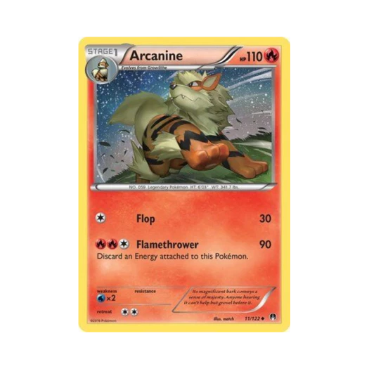포켓몬 TCG 윈디 U 브레이크포인트 (영문판)