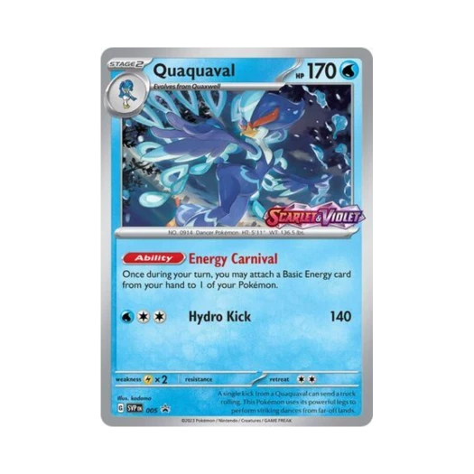 포켓몬 TCG 웨이니발 P 스칼렛 & 바이올렛 프로모 카드 (영문판)
