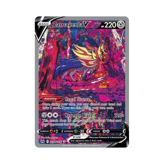 포켓몬 TCG 자마젠타 V R 크라운 제니스 (영문판)