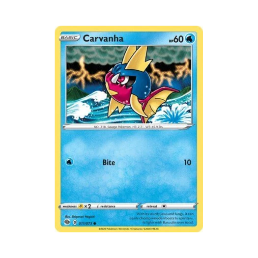 Pokemon TCG Carvanha C Champion's Path (English Ver.)