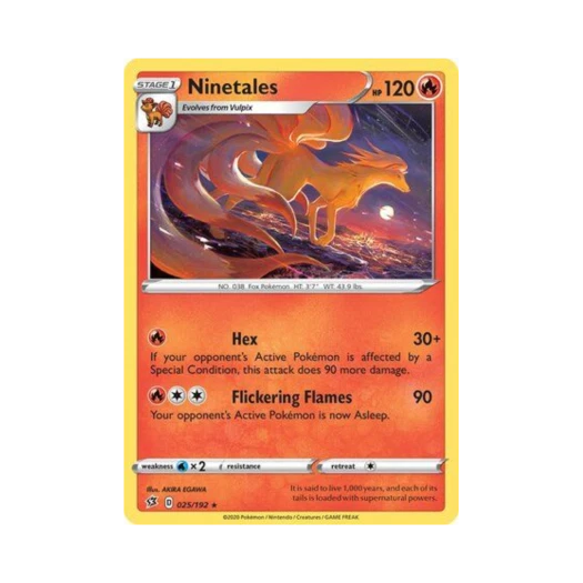 포켓몬 TCG 나인테일 R 레벌 크래시 (영문판)