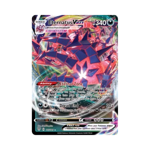 Pokemon TCG Eternatus VMAX HRV Darkness Ablaze (English Ver.)