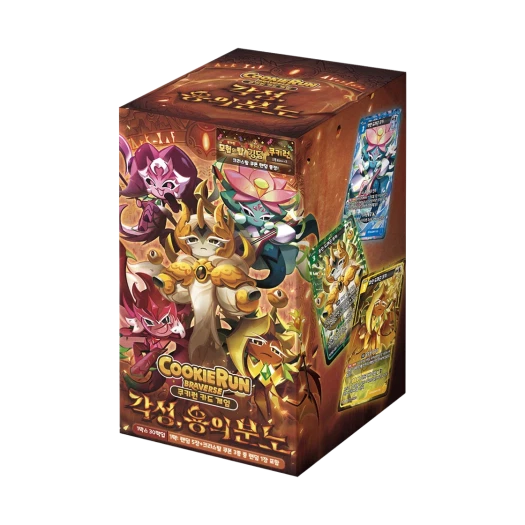 쿠키런 TCG 쿠키런 브레이버스 카드 게임 부스터 팩 각성 용의 분노 (30팩/한글판) 상품 이미지