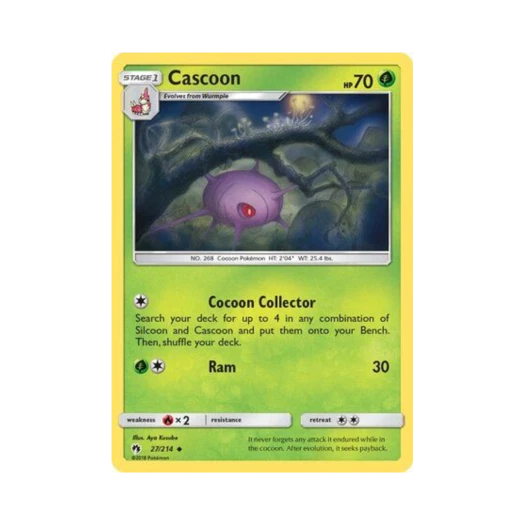 포켓몬 TCG 카스쿤 U 로스트 썬더 (영문판)