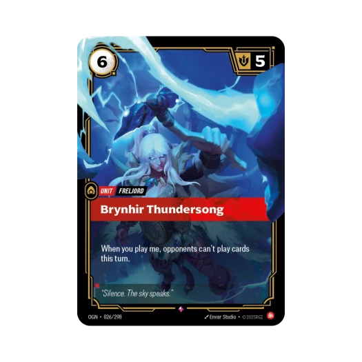 Riftbound Brynhir Thundersong R Foil Origins (English Ver.)