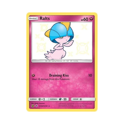 Pokemon TCG Ralts RS Hidden Fates (English Ver.)