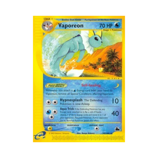 Pokemon TCG Vaporeon R Skyridge (English Ver.)