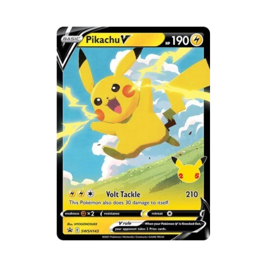 포켓몬 TCG 피카츄 V P 소드 & 실드 프로모카드 (영문판)