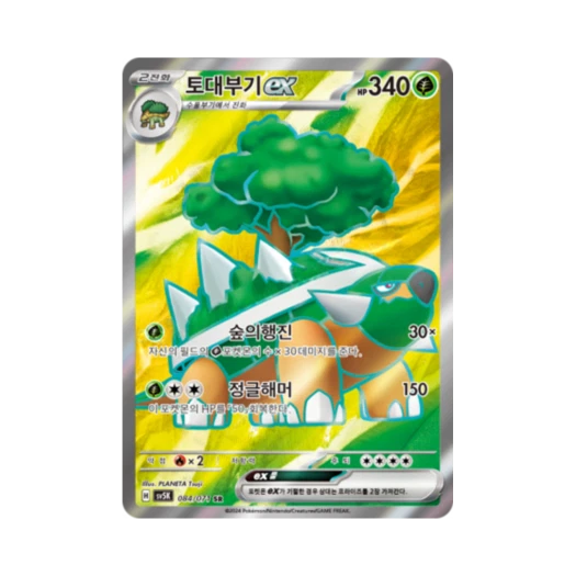 포켓몬 TCG 토대부기 ex SR 와일드포스 (한글판)