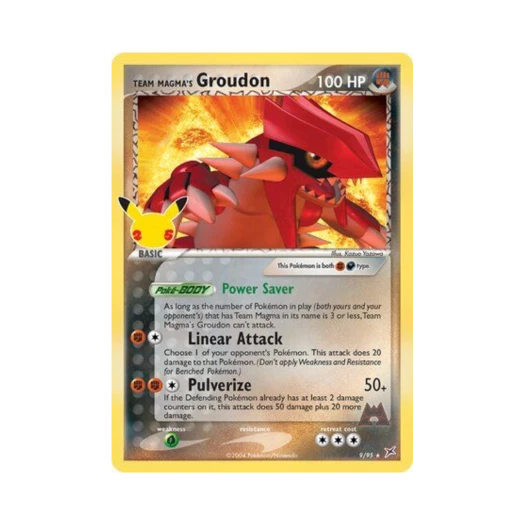 포켓몬 TCG 마그마단의 그란돈 RH 셀레브레이션즈 (영문판)