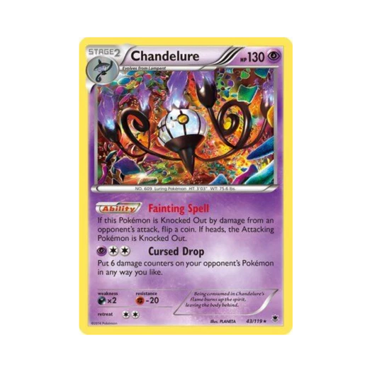 Pokemon TCG Chandelure RH Phantom Forces (English Ver.)