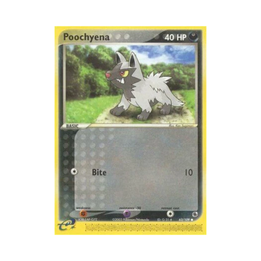 Pokemon TCG Poochyena C EX Ruby & Sapphire (English Ver.)