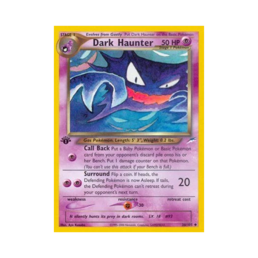포켓몬 TCG 다크 고우스트 U 네오 데스티니 (영문판)