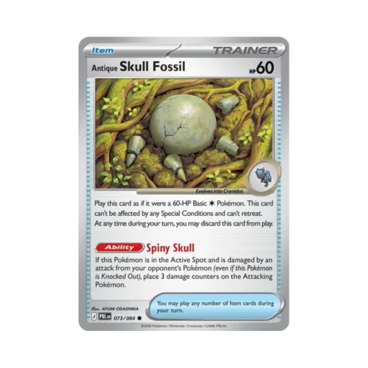 포켓몬 TCG 낡은 두개의 화석 R 피치 블랙 (영문판) 카드 이미지