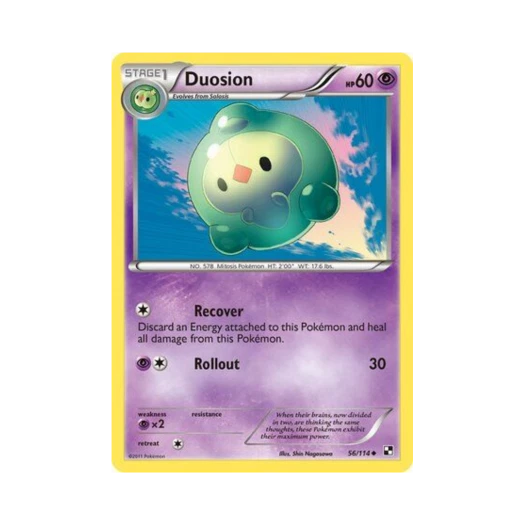 포켓몬 TCG 듀란 U 블랙 & 화이트 (영문판)