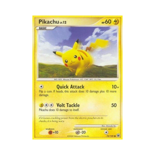 Pokemon TCG Pikachu C Majestic Dawn (English Ver.)