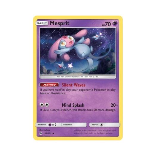 Pokemon TCG Mesprit U Forbidden Light (English Ver.)