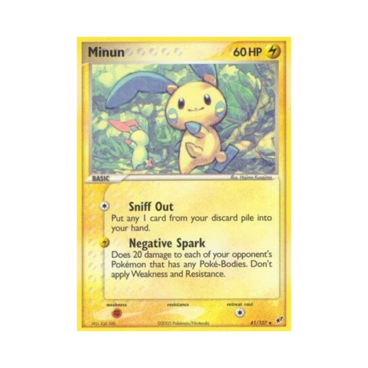 Pokemon TCG Minun U EX Deoxys (English Ver.)
