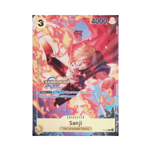 원피스 TCG 상디 P P-034 프로모션 카드 챔피언쉽 2023 이벤트 팩 파이널리스트 버전 (영문판) 카드 이미지