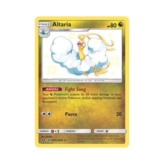 Pokemon TCG Altaria RS Hidden Fates (English Ver.)