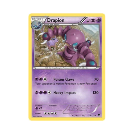 Pokemon TCG Drapion R BREAKpoint (English Ver.)
