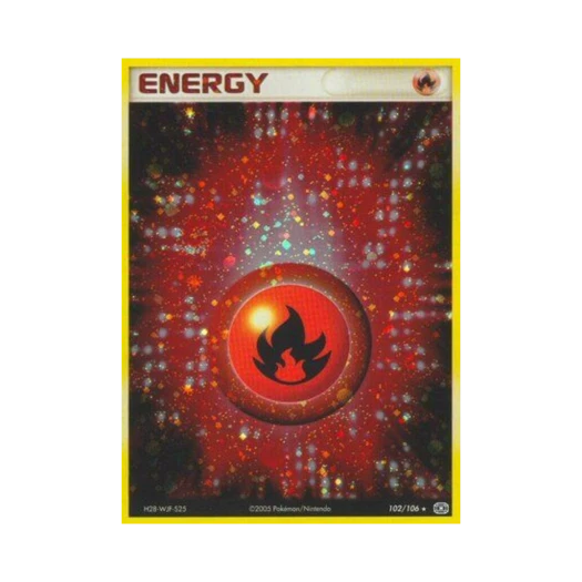 포켓몬 TCG 기본 불꽃 에너지 RH EX 에메랄드 (영문판)