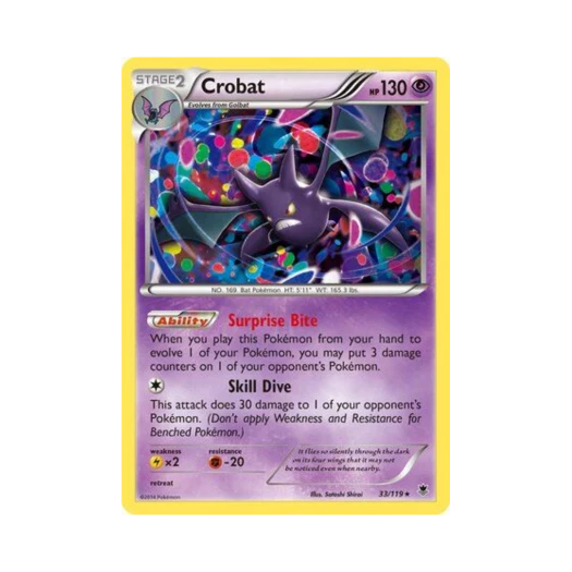 포켓몬 TCG 크로뱃 R 팬텀 포스 (영문판)