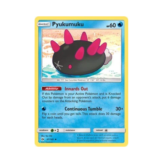 Pokemon TCG Pyukumuku U Sun & Moon (English Ver.)