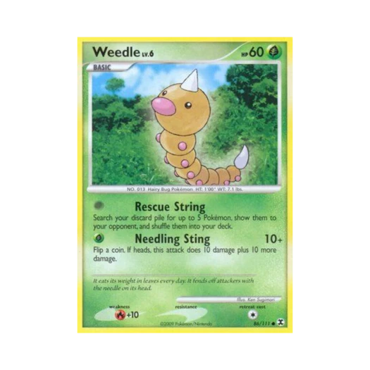 Pokemon TCG Weedle C Rising Rivals (English Ver.)