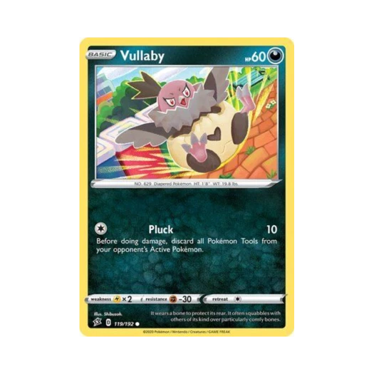 Pokemon TCG Vullaby C Rebel Clash (English Ver.)