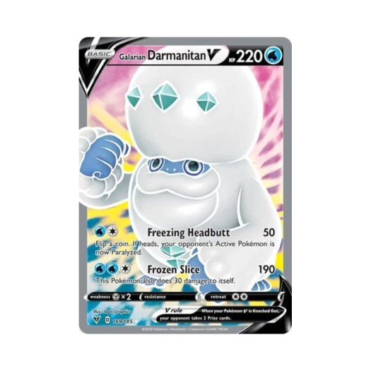 포켓몬 TCG 가라르 불비달마 V RU 비비드 볼티지 (영문판)