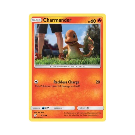 포켓몬 TCG 파이리 C 명탐정 피카츄 (영문판)
