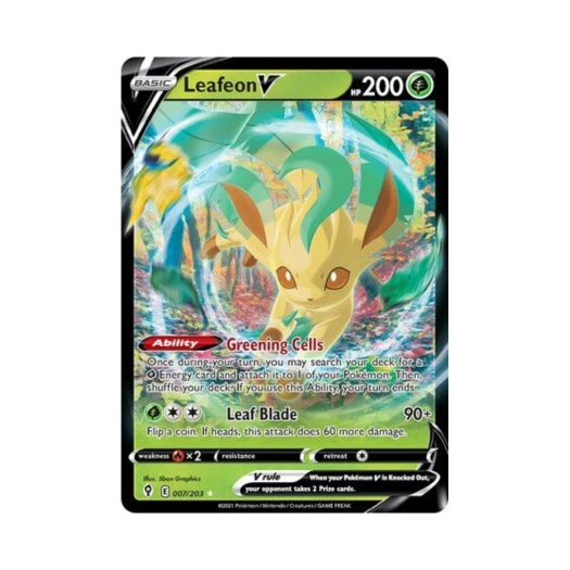 포켓몬 TCG 리피아 V HRV 이볼빙 스카이즈 (영문판)