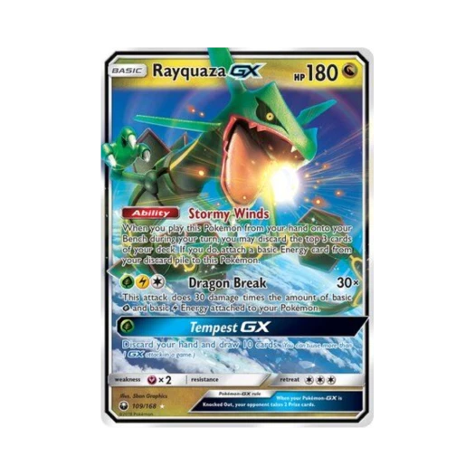 포켓몬 TCG 레쿠쟈 GX RHG 셀레스티얼 스톰 (영문판)