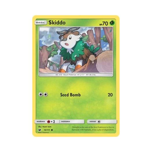Pokemon TCG Skiddo C Crimson Invasion (English Ver.)