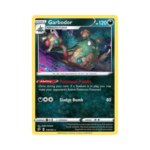 Pokemon TCG Garbodor R Rebel Clash (English Ver.)