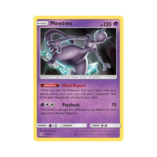 포켓몬 TCG 뮤츠 R 언브로큰 본즈 (영문판)