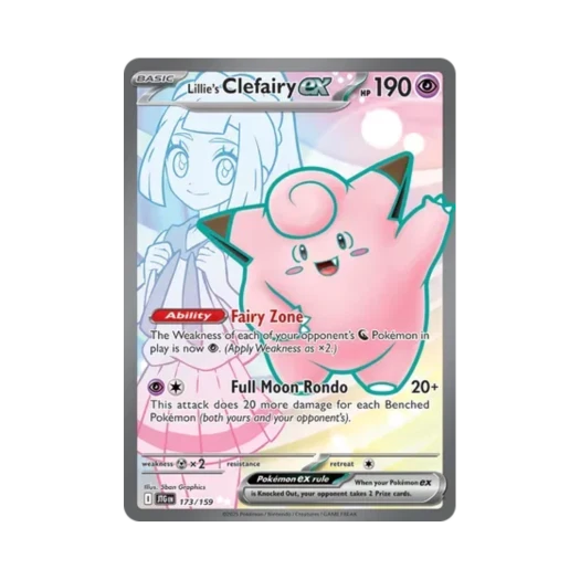 Pokemon TCG Lillie's Clefairy ex UR Journey Together (English Ver.)