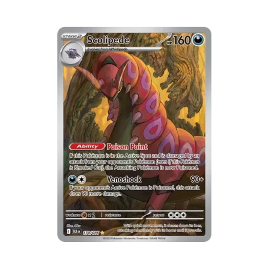 Pokemon TCG Scolipede IR Black Bolt (English Ver.)